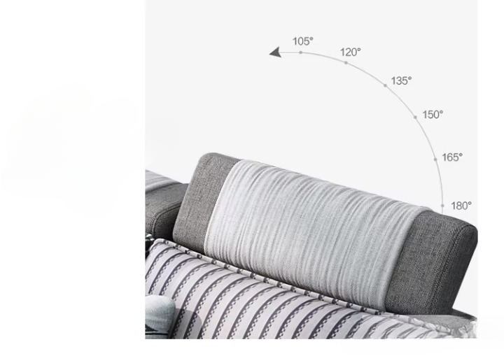 Luxury U-Shaped Sectional Sofa – Fabric, Storage, Cup Holders & Ottoman