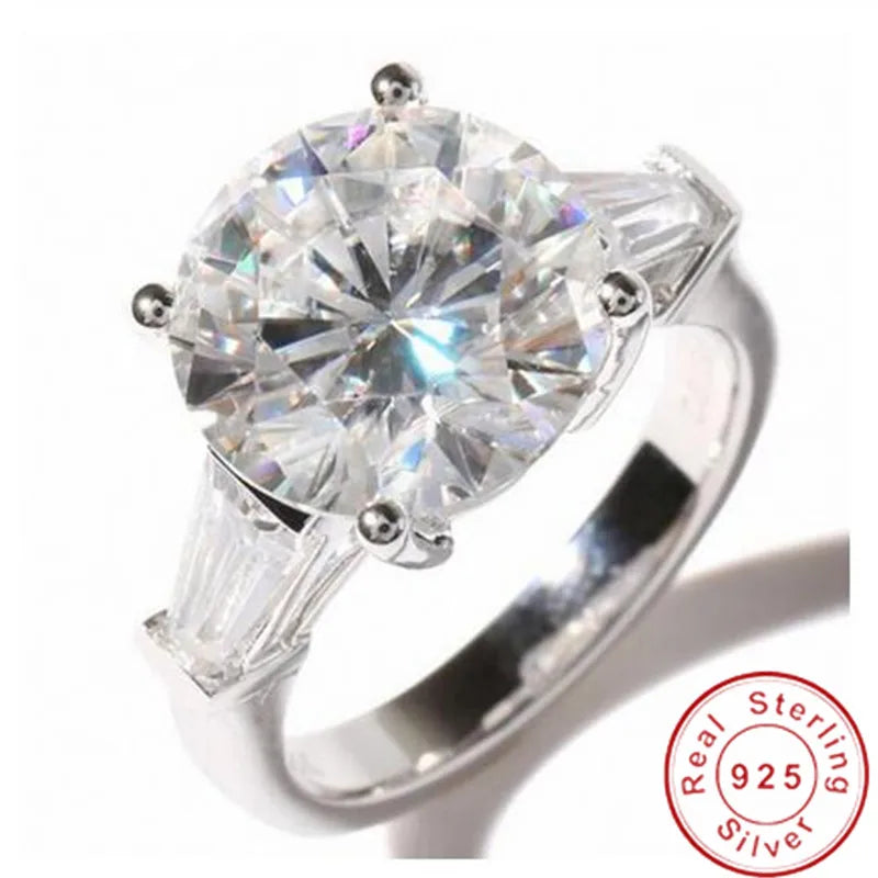 Multi-Shape CZ Solitaire Ring – 925 Sterling Silver | Engagement & Wedding Band