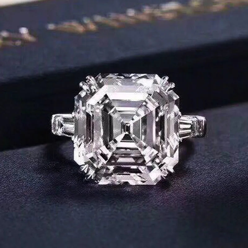 Multi-Shape CZ Solitaire Ring – 925 Sterling Silver | Engagement & Wedding Band