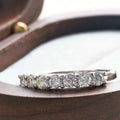 Moissanite Eternity Ring – 0.7CT D VVS1 EX Round Cut 925 Sterling Silver
