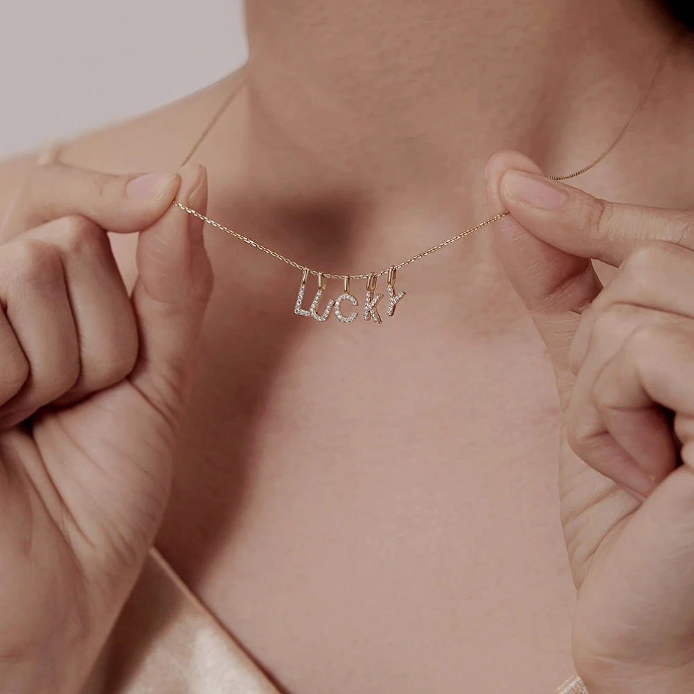 Luna Letter Necklace