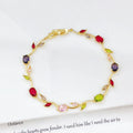 Crystal Leaf Vine Jewelry Set – Necklace & Bracelet