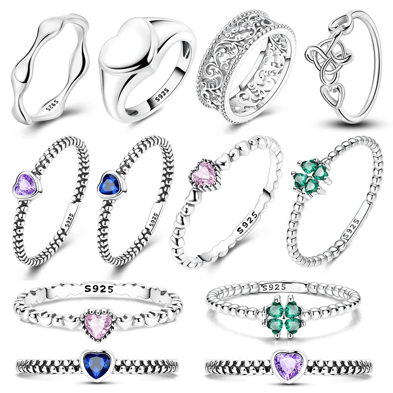 Clover Heart Ring — 925 Sterling Silver