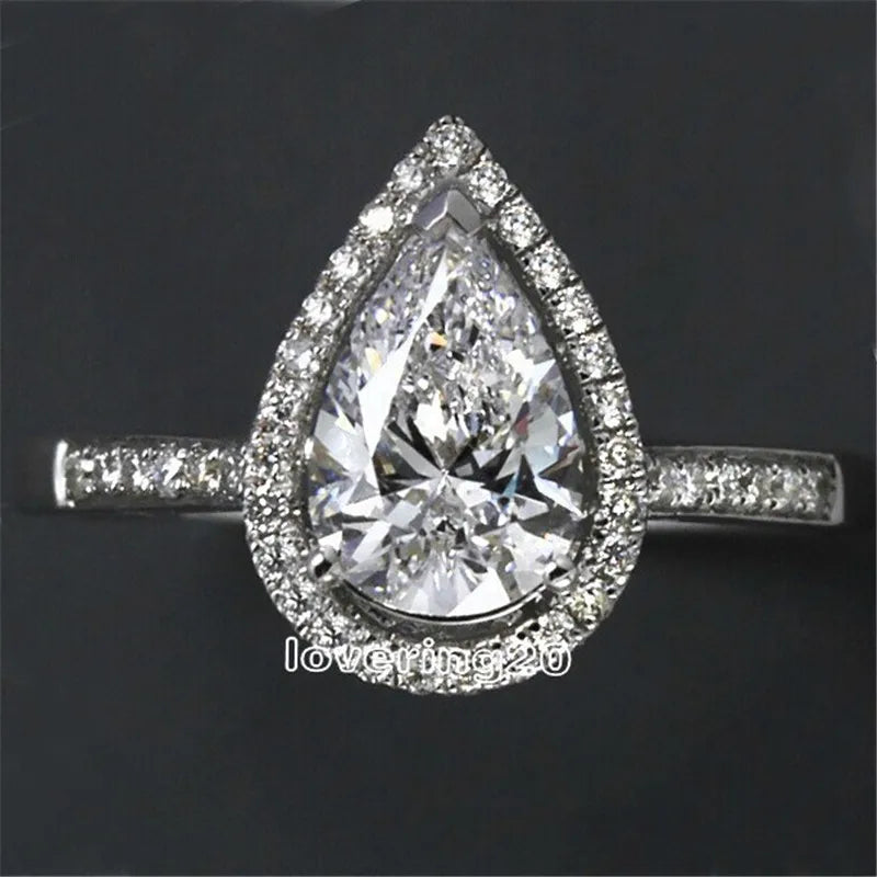 Multi-Shape CZ Solitaire Ring – 925 Sterling Silver | Engagement & Wedding Band