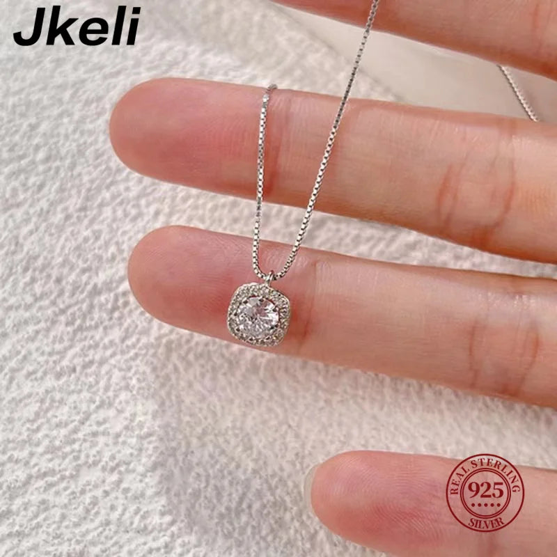 Sparkling Love Necklace – 925 Sterling Silver Winter Collection Gift for Women