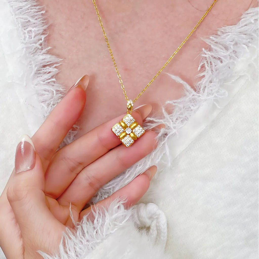 Golden Clover Necklace