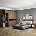 Luxury Bedroom Furniture Set – Wood Bed Frame with Storage & Nightstands