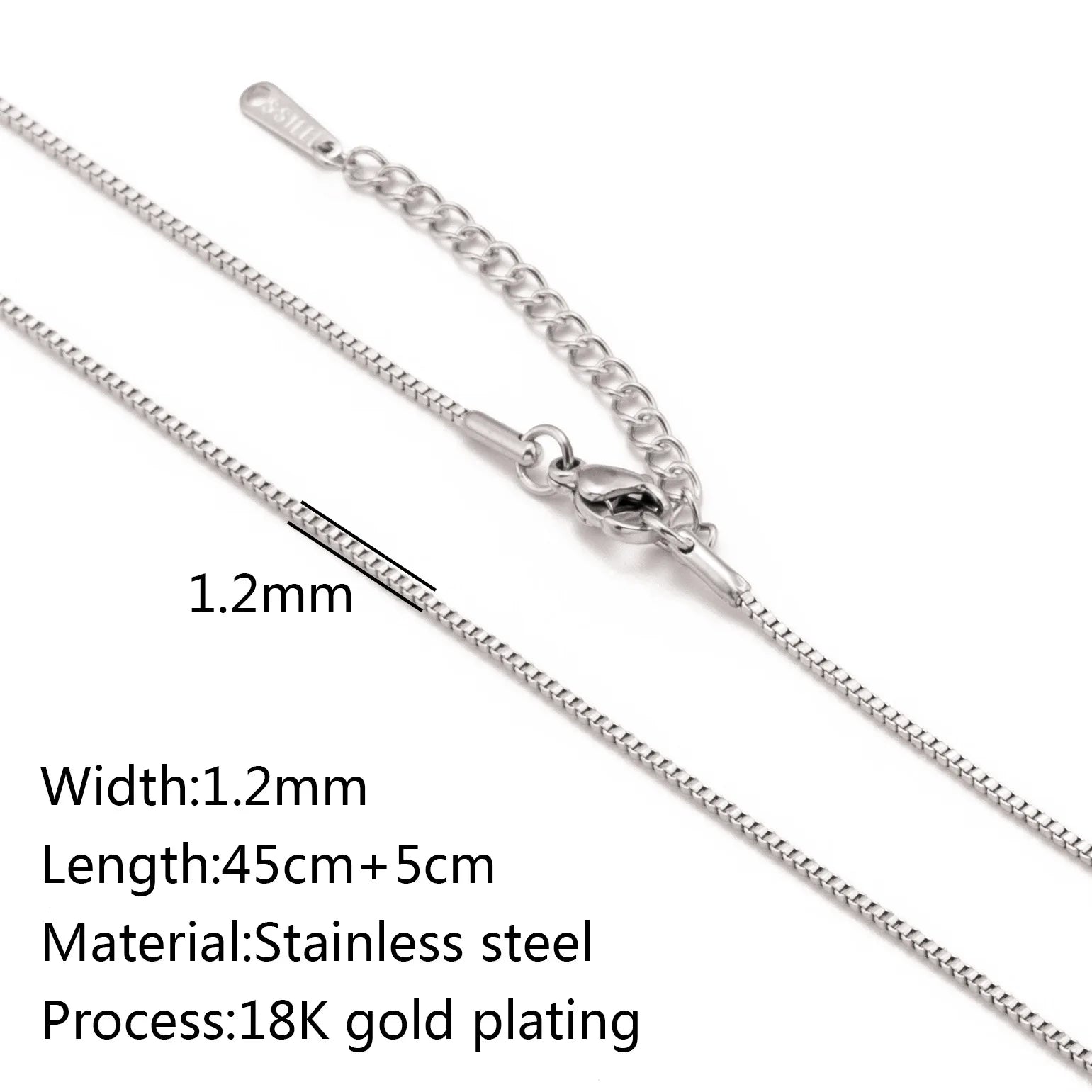 5-Piece Chain Necklace Set – 18K Gold Plated Stainless Steel Layering Necklaces