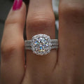 Square Moissanite Ring – Light Luxury 925 Sterling Silver Women’s Engagement Gift