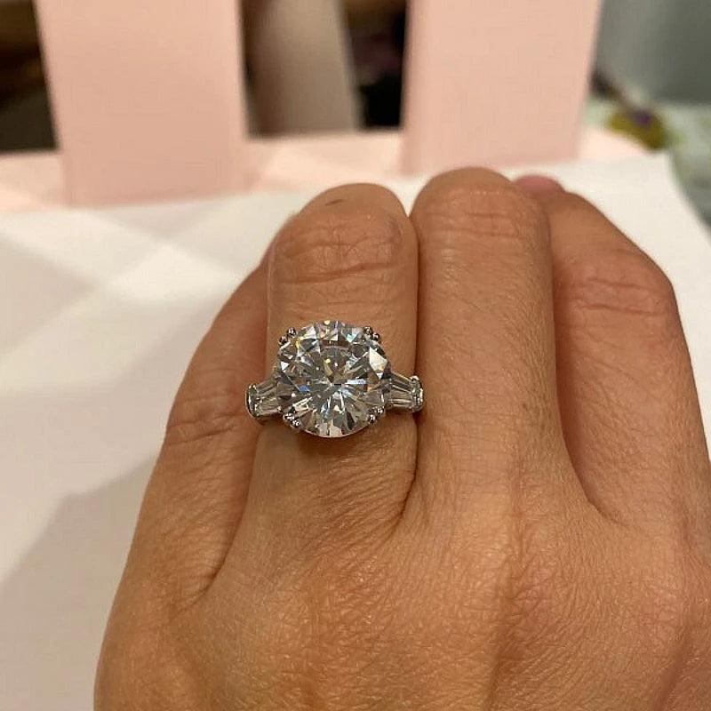 Multi-Shape CZ Solitaire Ring – 925 Sterling Silver | Engagement & Wedding Band