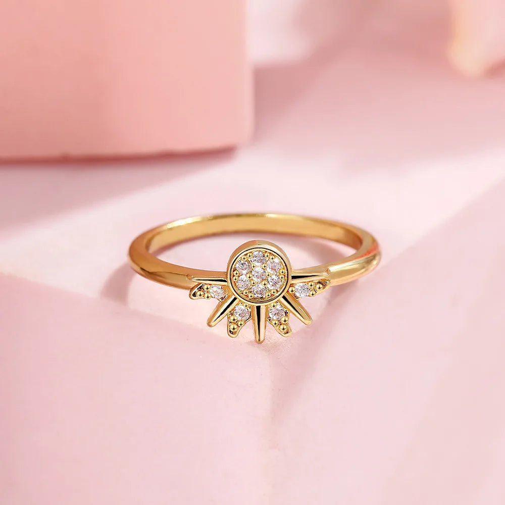 Sun & Moon Couple Ring Set – 925 Silver Sky Blue CZ Promise Rings
