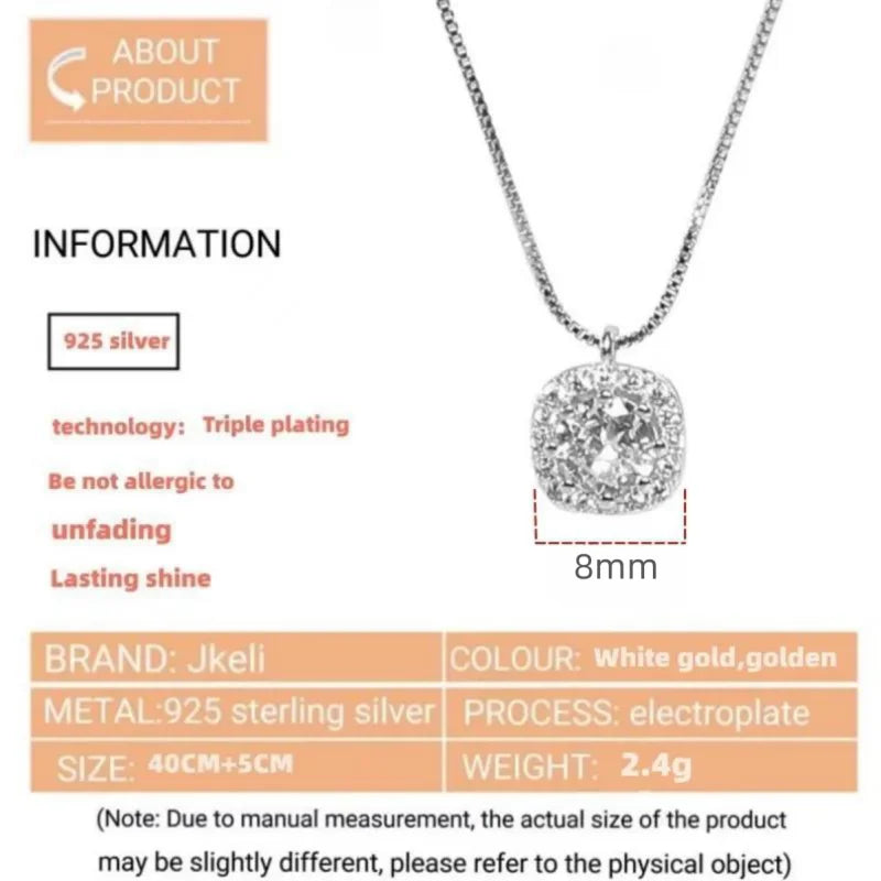 Sparkling Love Necklace – 925 Sterling Silver Winter Collection Gift for Women