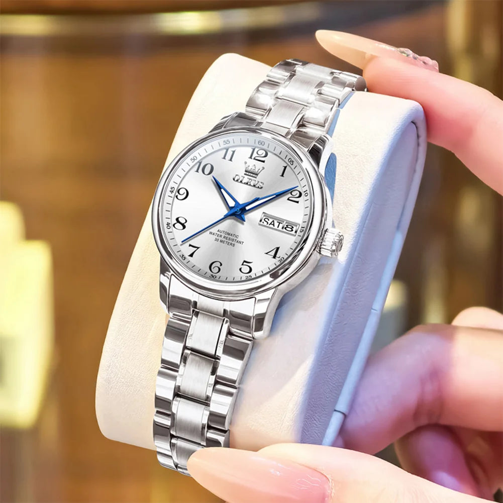 OLEVS Steel Automatic Watch