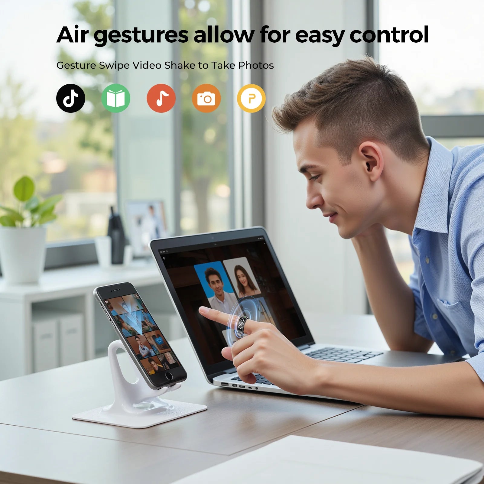 LED Health Smart Ring