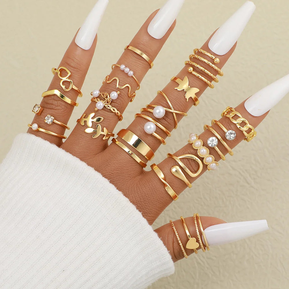 Pearl & Zircon Jewelry Collection – 104-Piece Set