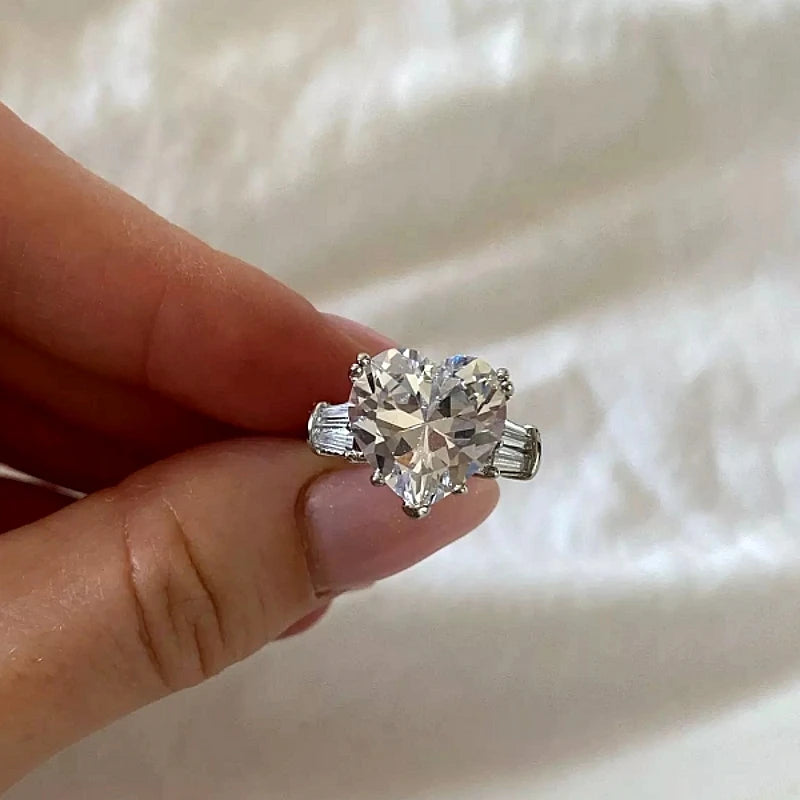 Multi-Shape CZ Solitaire Ring – 925 Sterling Silver | Engagement & Wedding Band