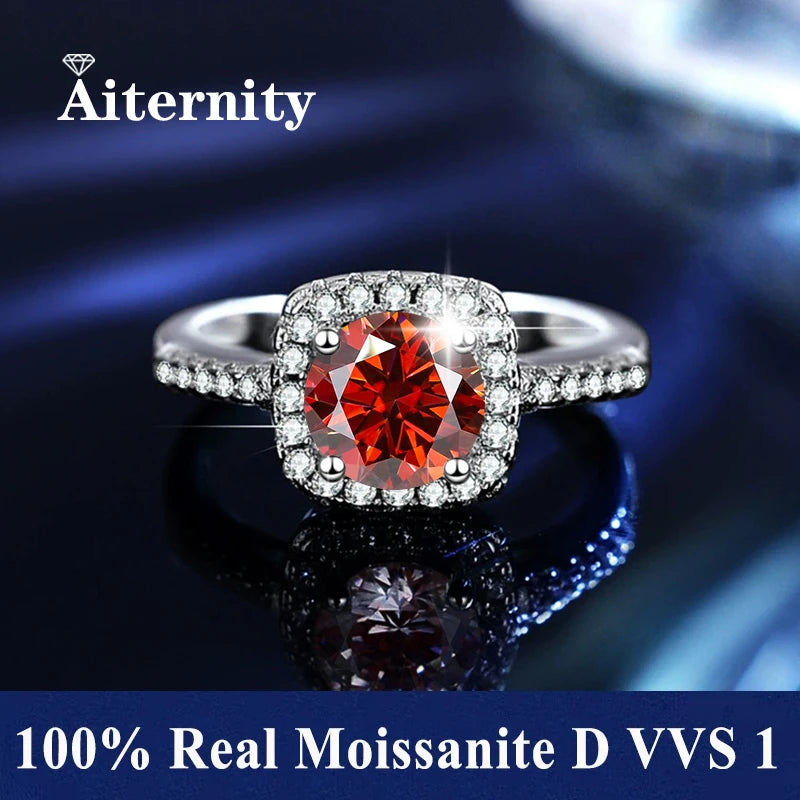 Royal Moissanite Rose Ring – Eternal Bloom in Silver