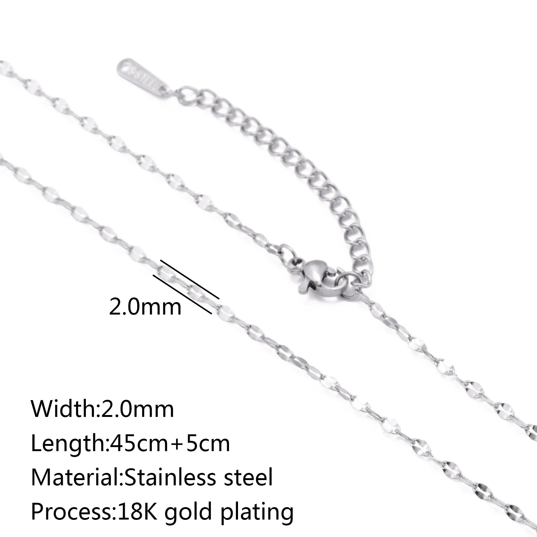 5-Piece Chain Necklace Set – 18K Gold Plated Stainless Steel Layering Necklaces