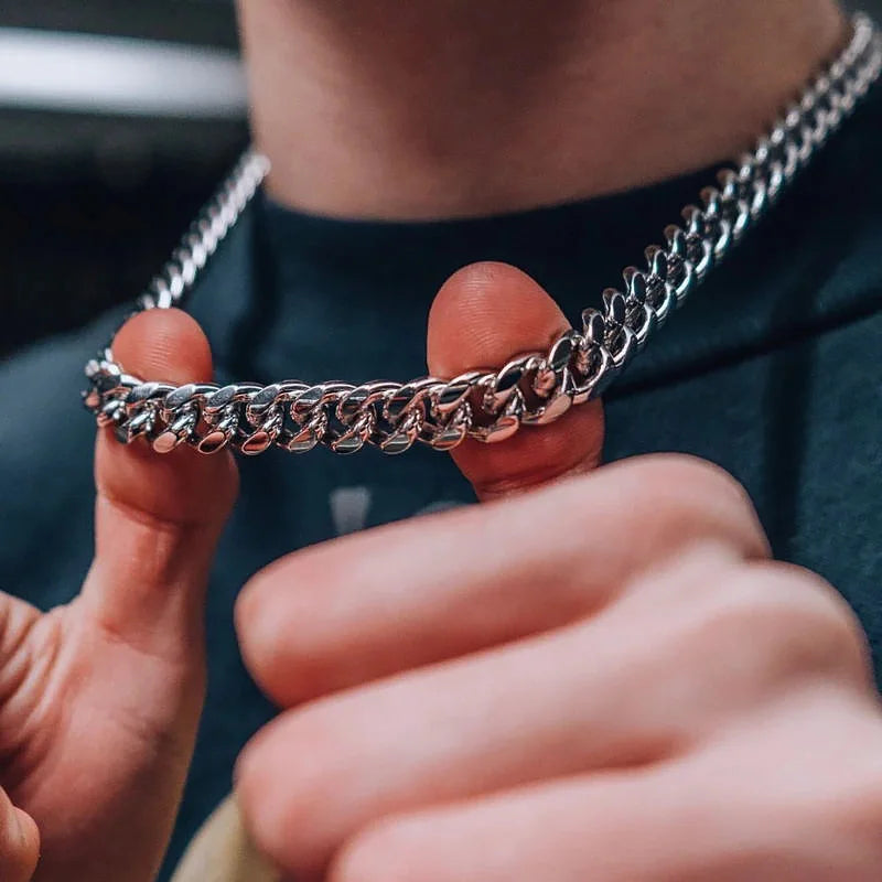 Men's Hip Hop Cuban Link Chain Necklace — 3/5/7/9mm Stainless Steel