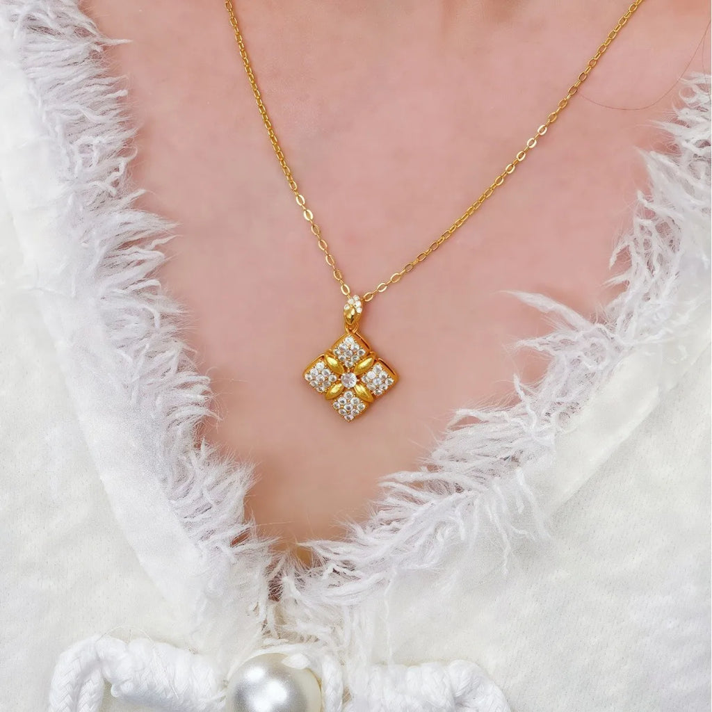 Golden Clover Necklace