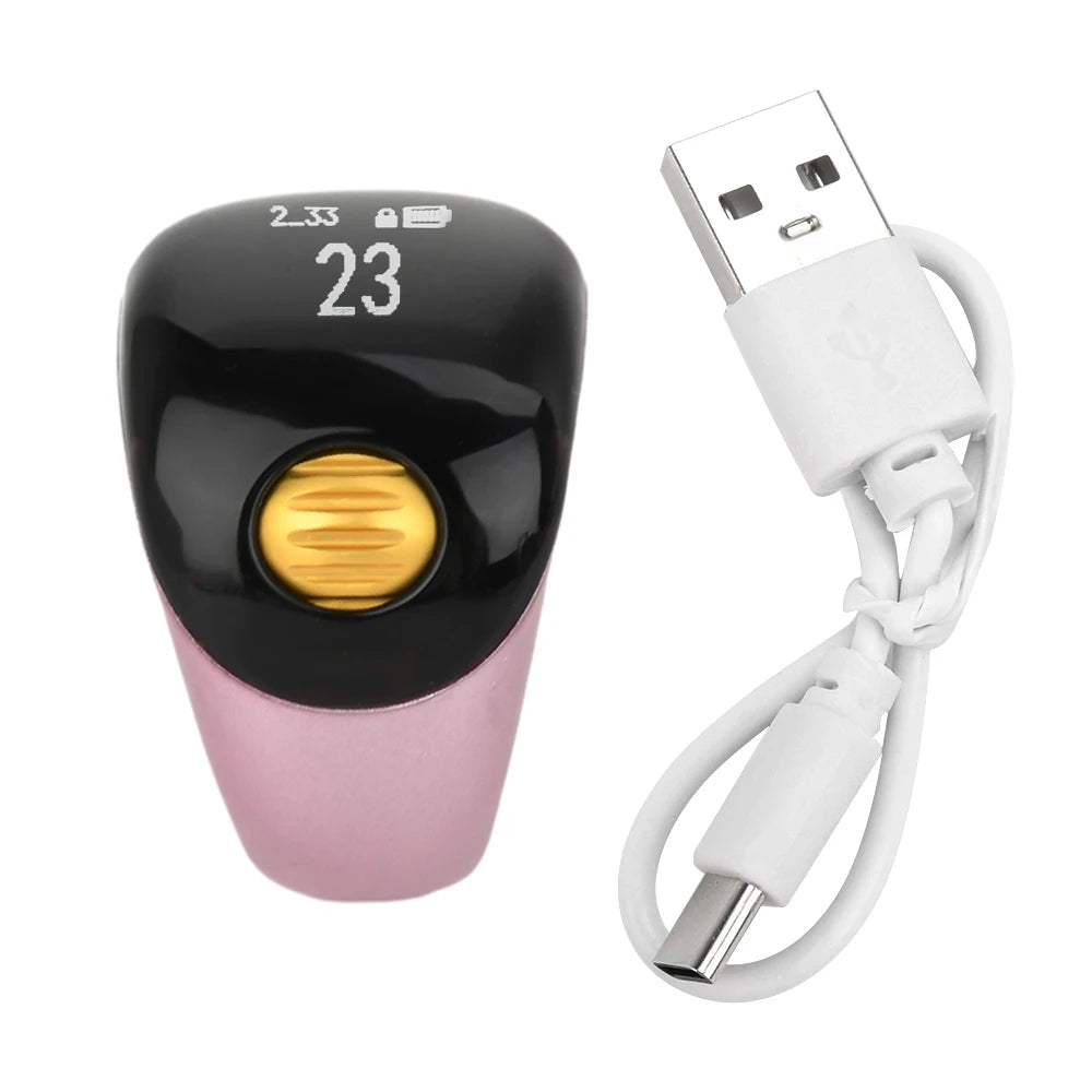 Smart Tally Counter Ring — OLED Display