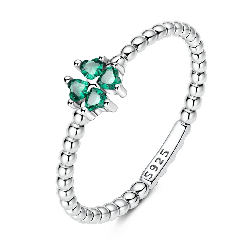 Clover Heart Ring — 925 Sterling Silver