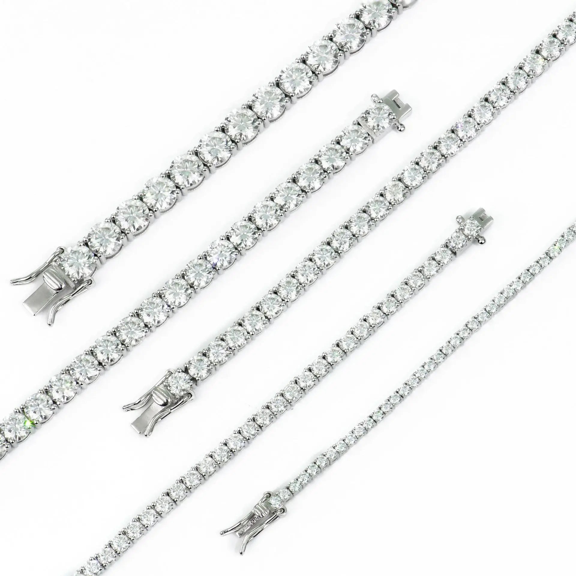 Moissanite Tennis Bracelet – GRA Certified S925 Silver Sparkling Bangle