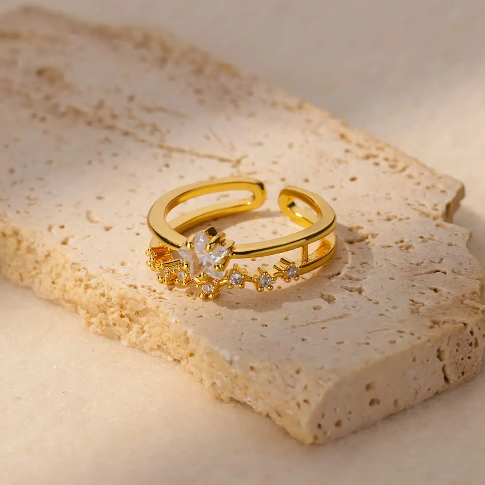 Halo Heart Ring