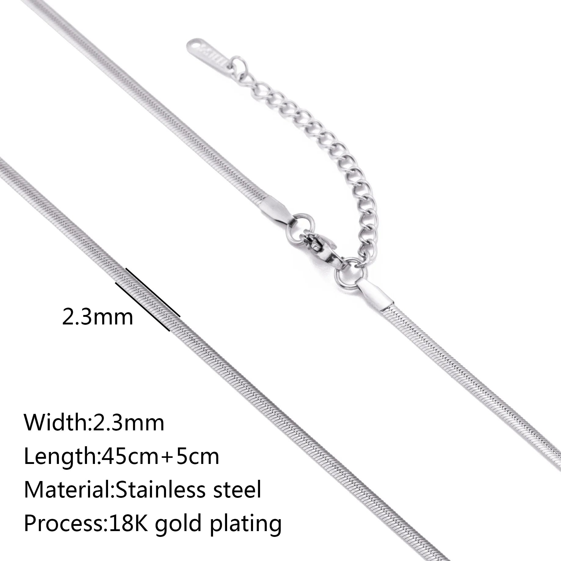 5-Piece Chain Necklace Set – 18K Gold Plated Stainless Steel Layering Necklaces