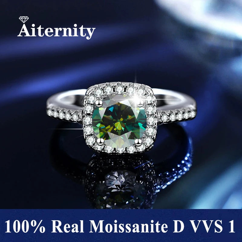 Royal Moissanite Rose Ring – Eternal Bloom in Silver