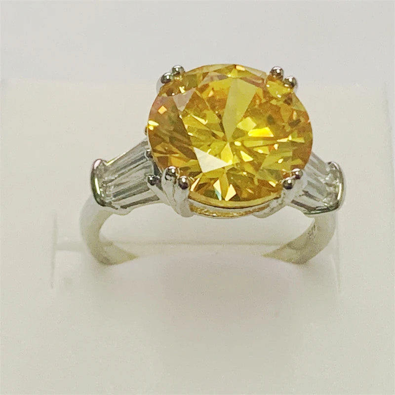 Multi-Shape CZ Solitaire Ring – 925 Sterling Silver | Engagement & Wedding Band