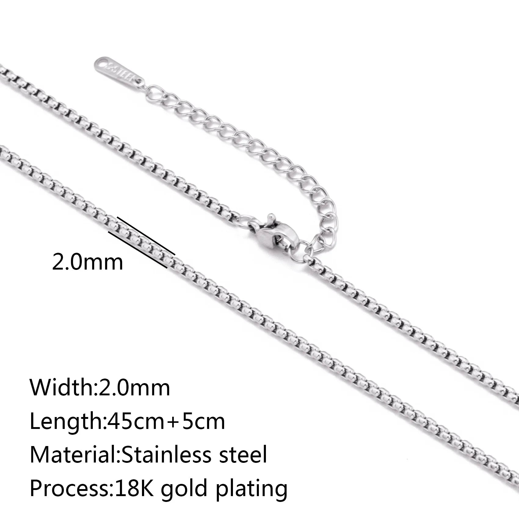 5-Piece Chain Necklace Set – 18K Gold Plated Stainless Steel Layering Necklaces