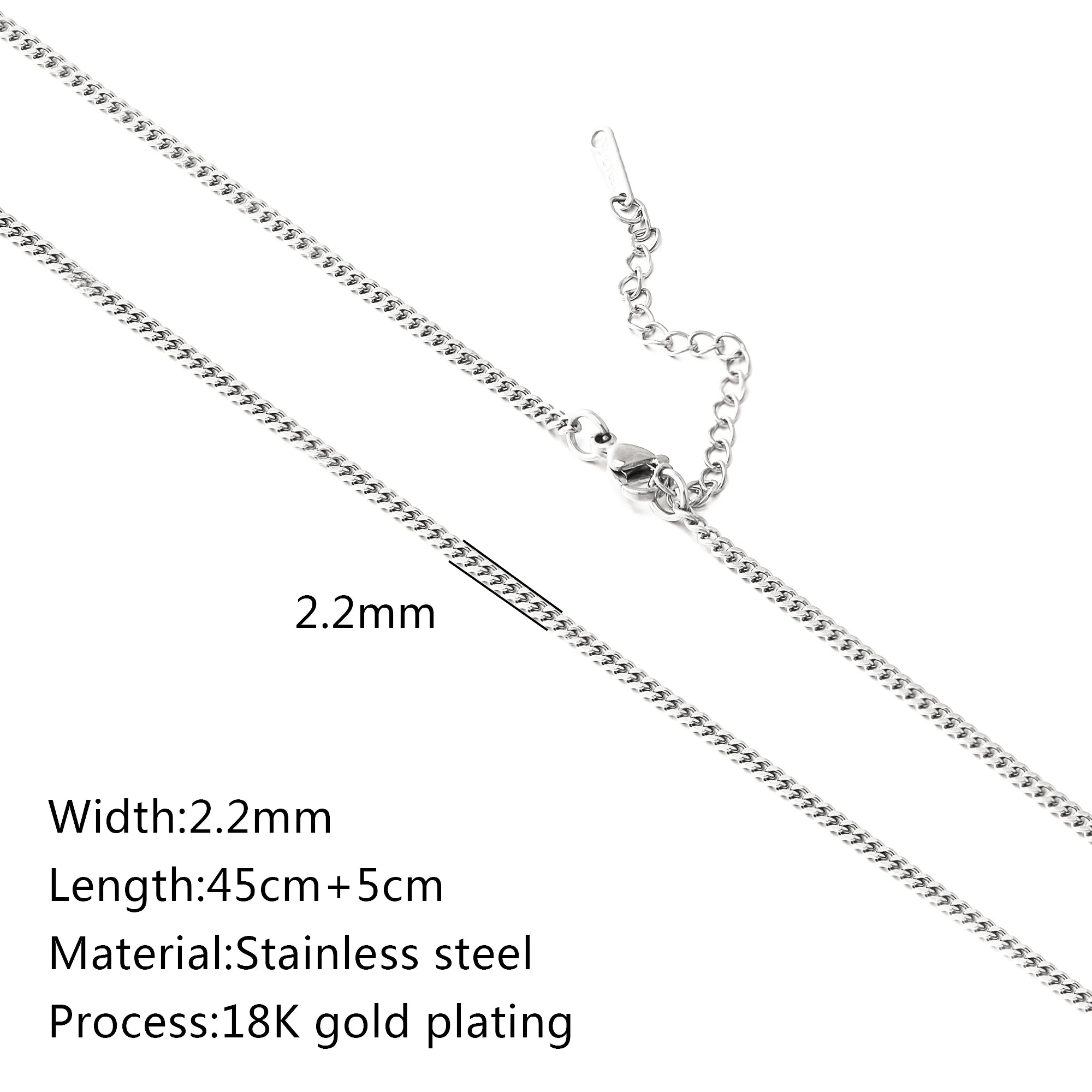 5-Piece Chain Necklace Set – 18K Gold Plated Stainless Steel Layering Necklaces