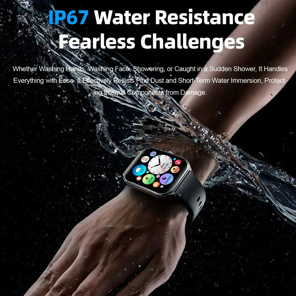 Ultra Thin Smart Watch – 1.96" AMOLED, BT Calling & Health Tracking