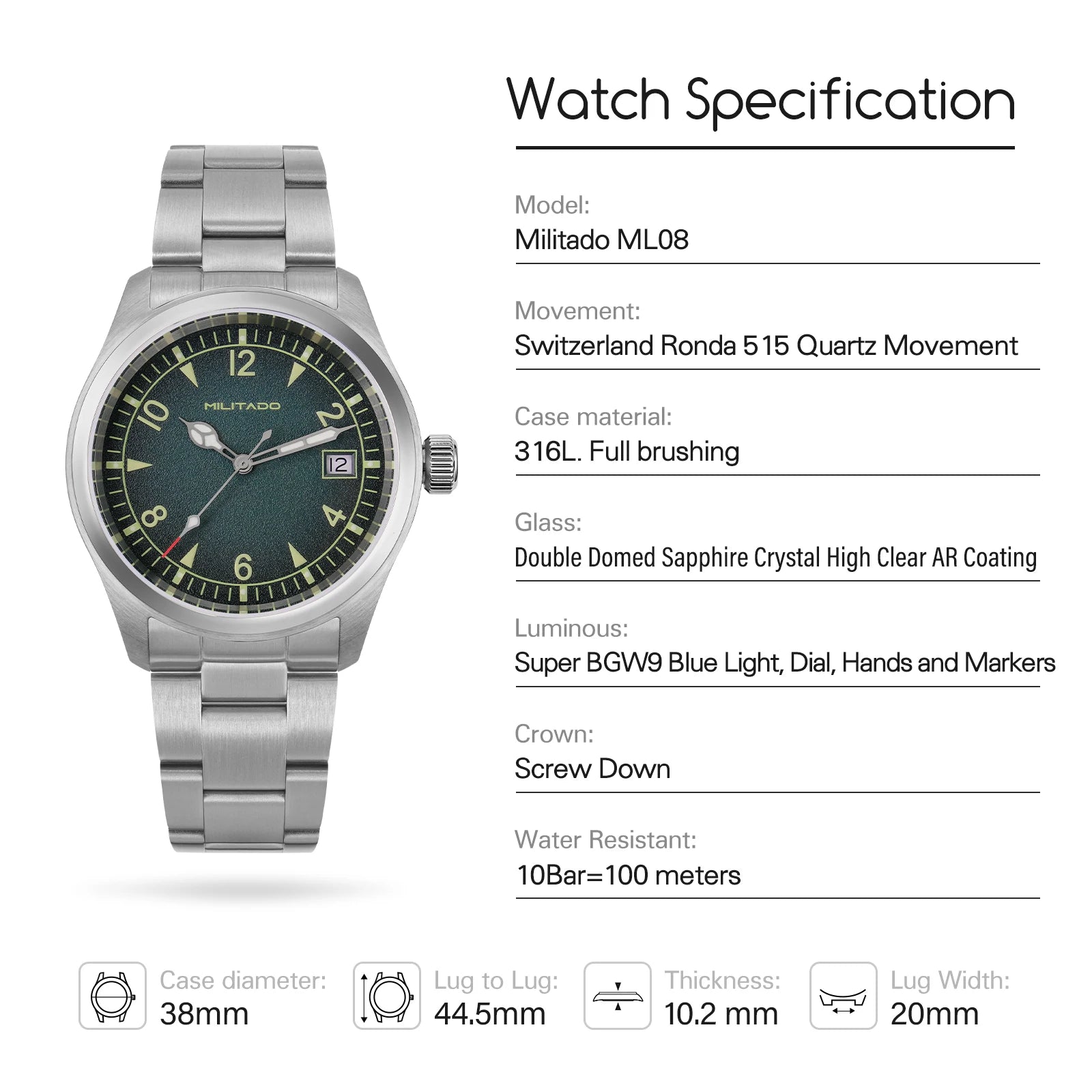 ML08 Heritage Quartz Watch