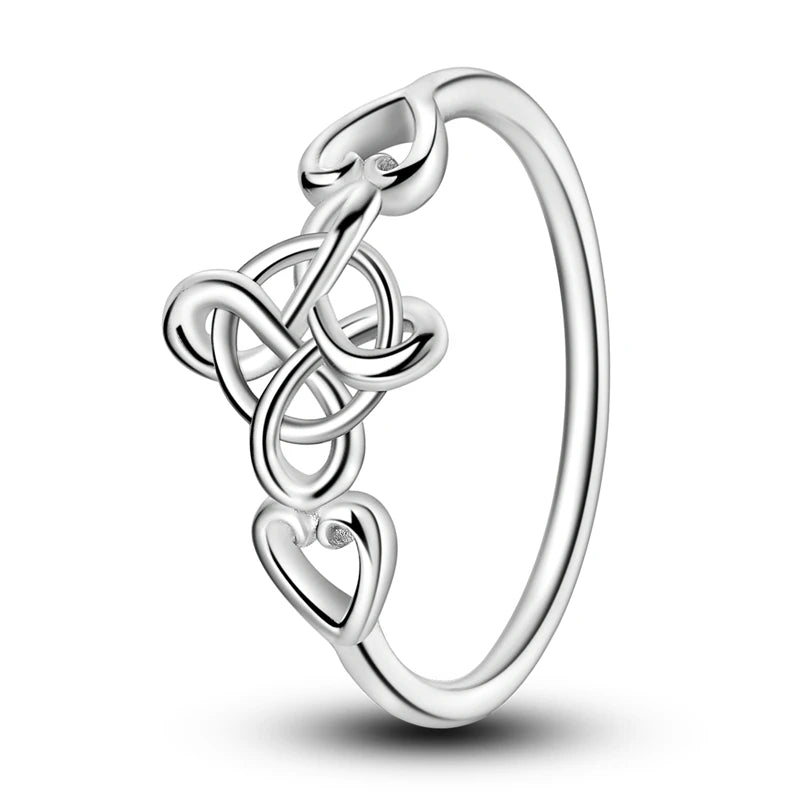 Clover Heart Ring — 925 Sterling Silver