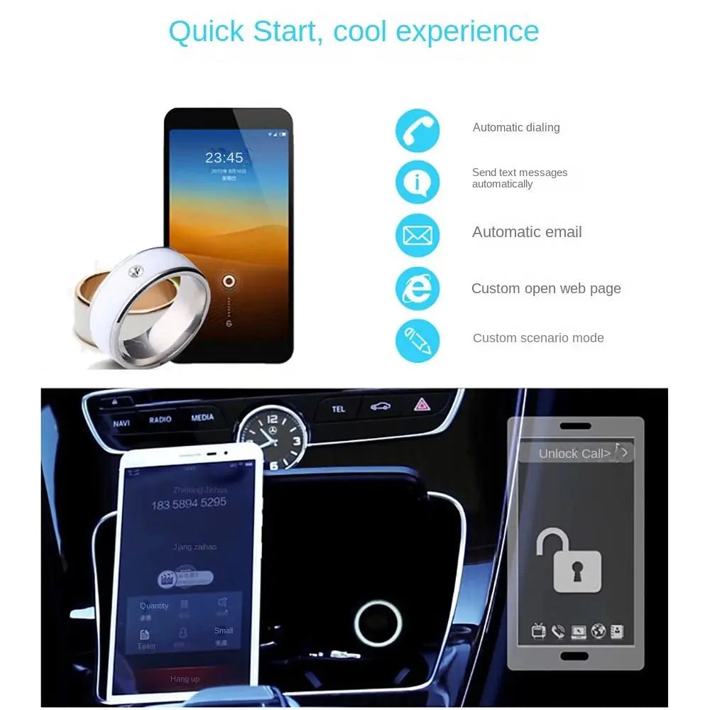 NFC Smart Ring — Stainless Steel