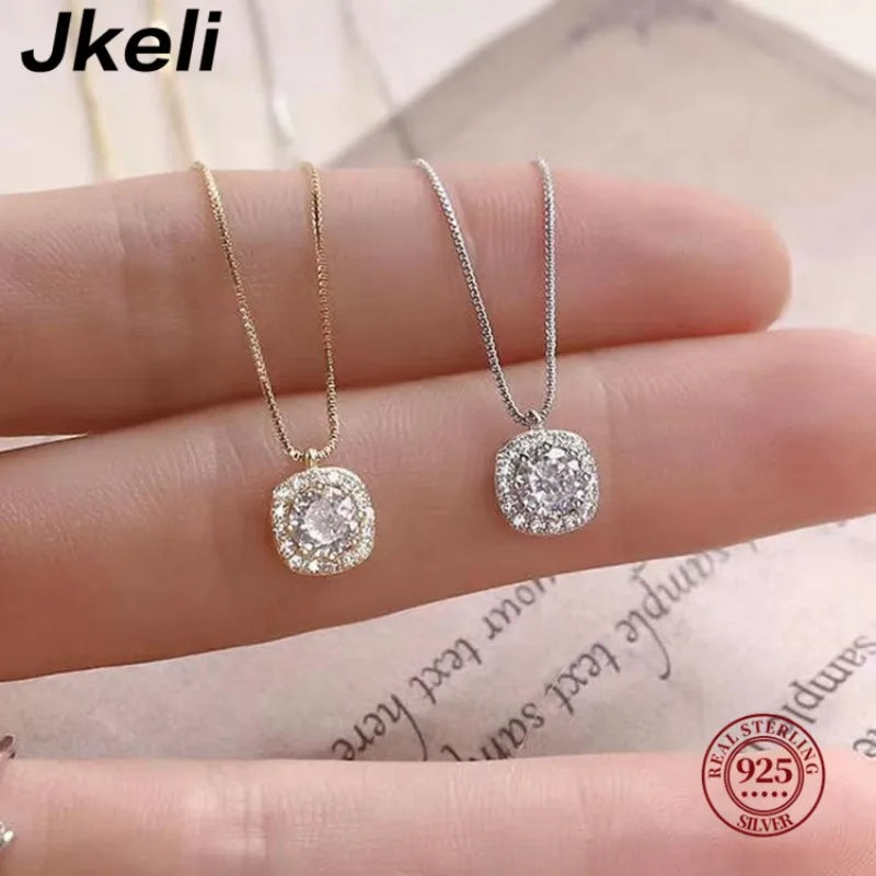 Sparkling Love Necklace – 925 Sterling Silver Winter Collection Gift for Women