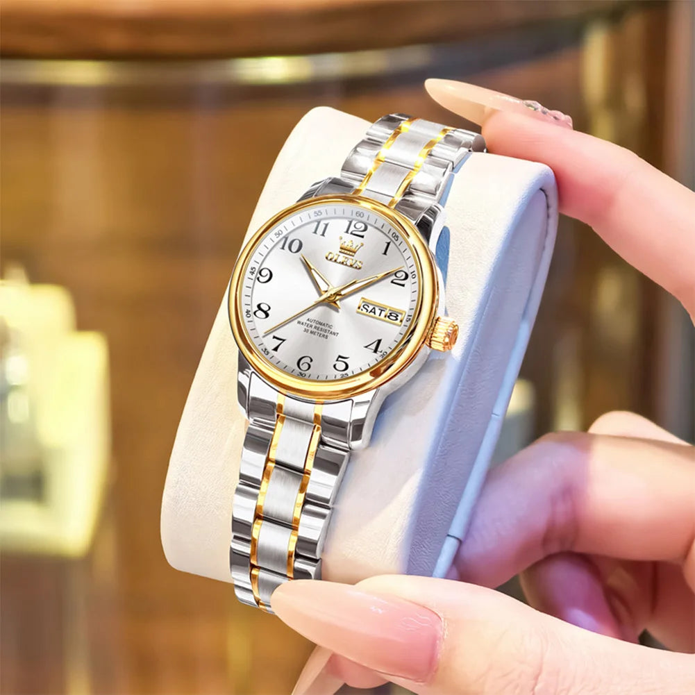 OLEVS Steel Automatic Watch