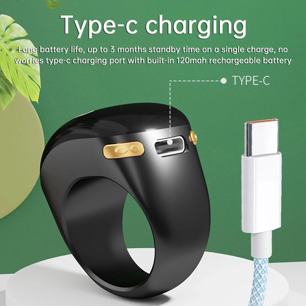 Smart Tally Counter Ring — OLED Display
