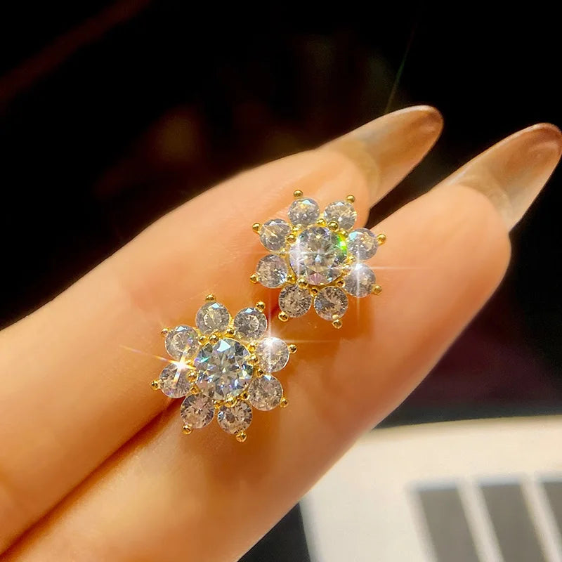 Crystal Bloom Studs