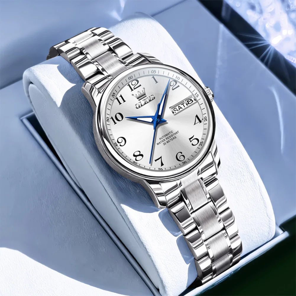 OLEVS Steel Automatic Watch