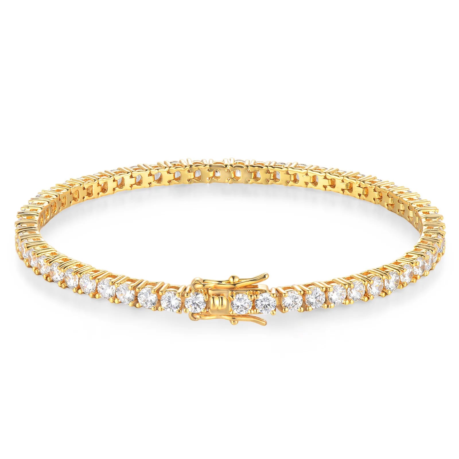 D VVS1 Moissanite Tennis Bracelet – GRA Certified 925 Silver Single Row Classic