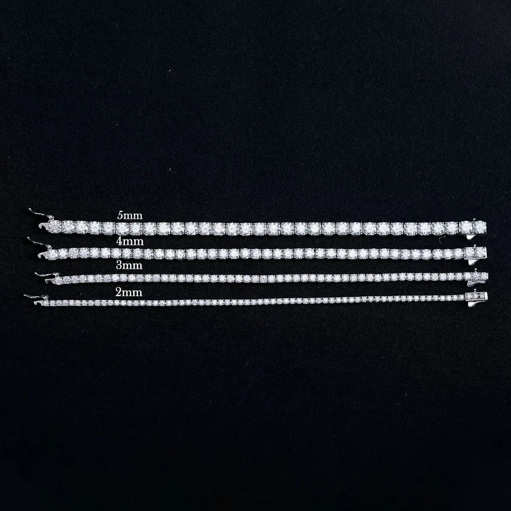 Moissanite Tennis Bracelet – GRA Certified S925 Silver Sparkling Bangle