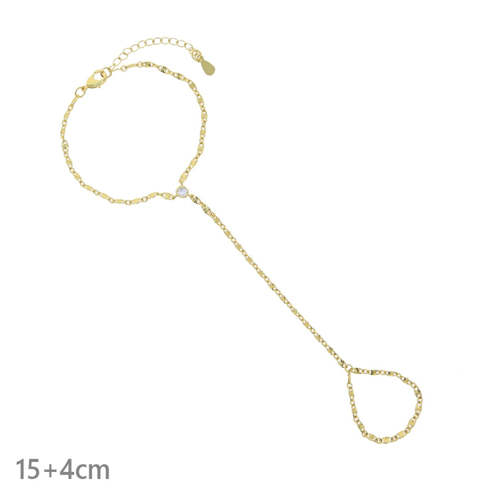 Double Chain CZ Bracelet for Women
