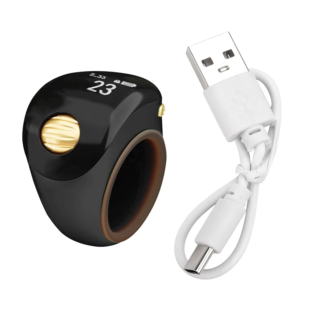 Smart Tally Counter Ring — OLED Display