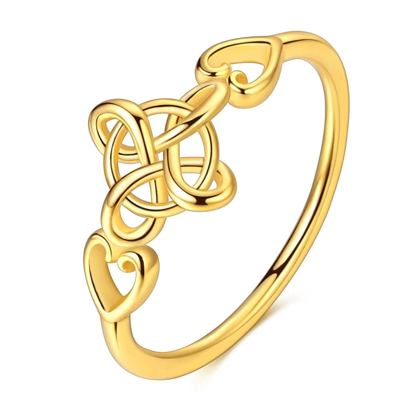 Clover Heart Ring — 925 Sterling Silver