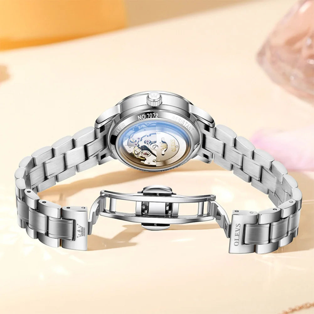 OLEVS Steel Automatic Watch
