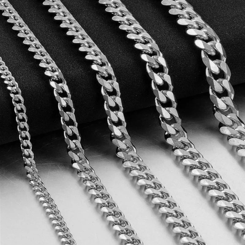 Men's Hip Hop Cuban Link Chain Necklace — 3/5/7/9mm Stainless Steel