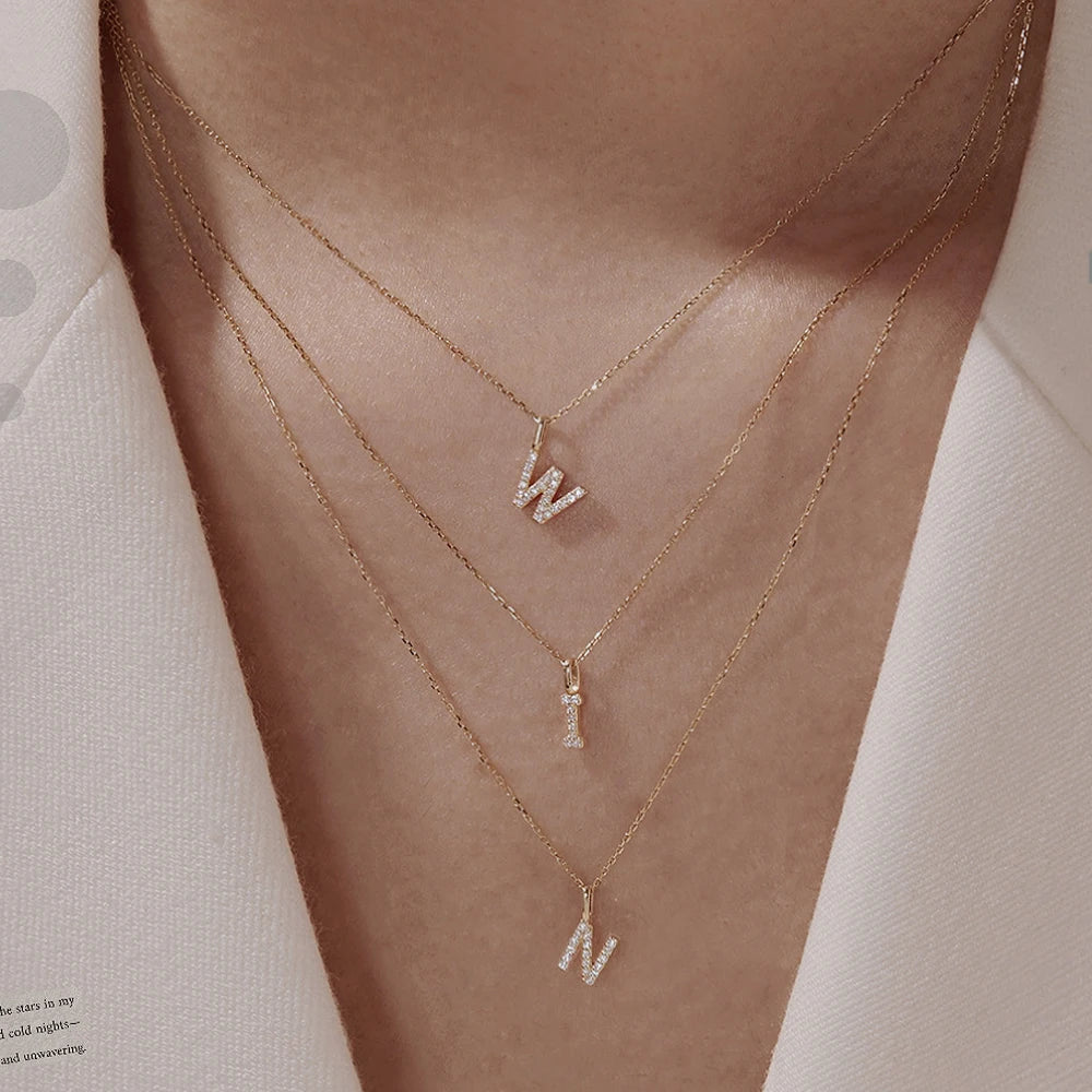 Luna Letter Necklace